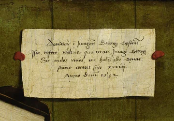 Portrait of the Merchant Georg Gisze (detail)